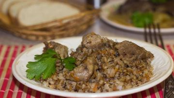 Рецепт Гречки по купечески со свининой