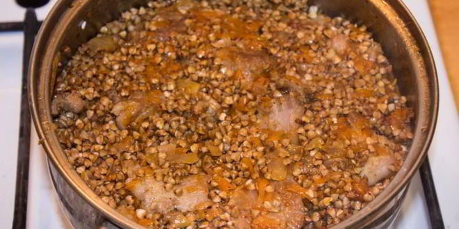 Рецепт гречки по купечески со свининой