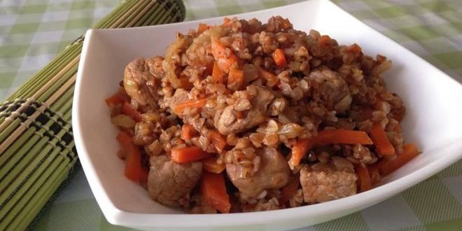 Рецепт Гречки по купечески в мультиварке со свининой