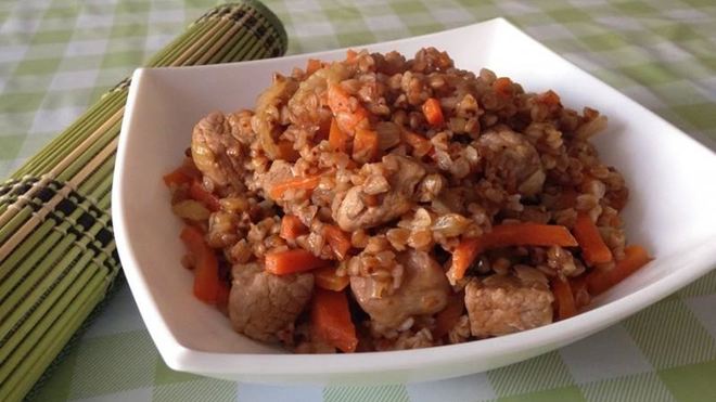 Рецепт гречки по купечески в мультиварке со свининой