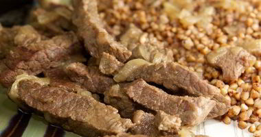 Рецепт Гречки с говядиной в мультиварке