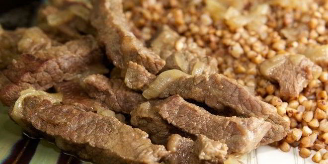 Рецепт Гречки с говядиной в мультиварке