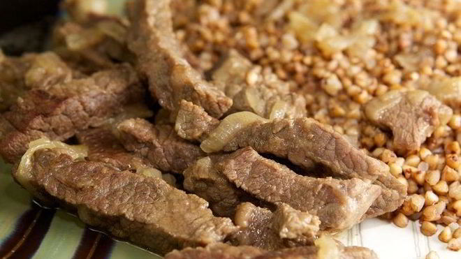 Рецепт гречки с говядиной в мультиварке