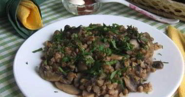 Рецепт Гречки с грибами и луком