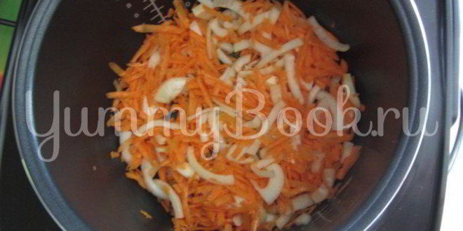 Рецепт гречки с грибами, куриной печенью и сердцами в мультиварке