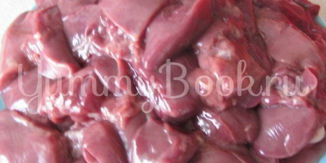 Рецепт гречки с грибами, куриной печенью и сердцами в мультиварке