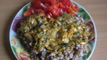 Рецепт Гречки с грибами
