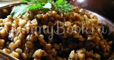 Рецепт Гречки с куриными сердечками