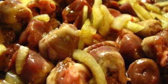 Рецепт гречки с куриными сердечками