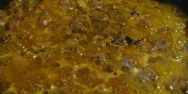 Рецепт гречки с куриными сердечками