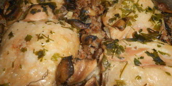 Рецепт Гречки с курицей, томленные в духовке