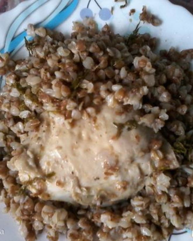 Рецепт гречки с курицей, томленные в духовке
