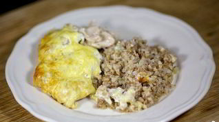Рецепт Гречки с курицей в духовке
