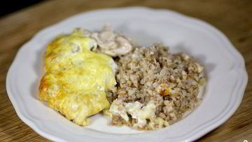 Рецепт Гречки с курицей в духовке
