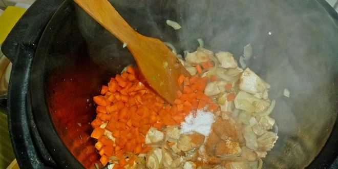 Рецепт гречки с курицей в мультиварке