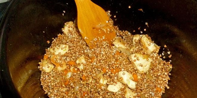 Рецепт гречки с курицей в мультиварке
