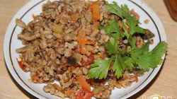 Рецепт Гречки с мясным фаршем и овощами