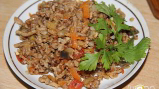 Рецепт Гречки с мясным фаршем и овощами