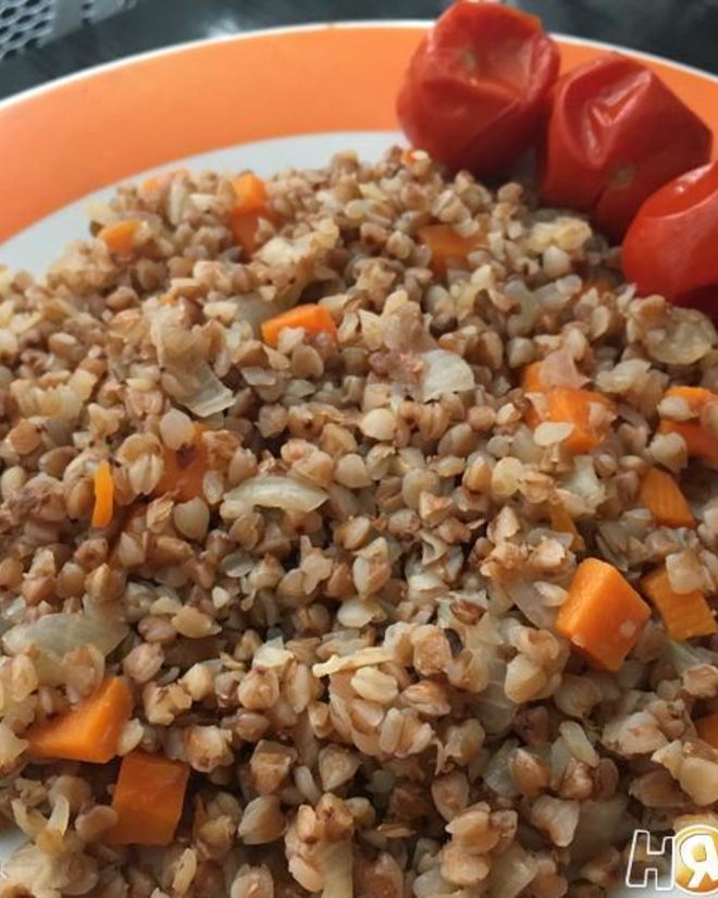 Рецепт гречки с мясным фаршем и овощами