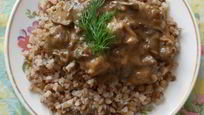 Рецепт Гречки с мясом и грибами