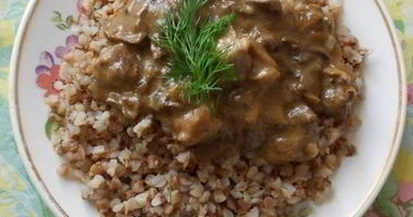 Рецепт Гречки с мясом и грибами