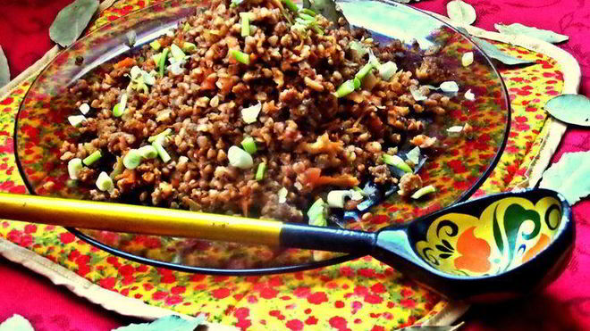 Рецепт гречки с мясом и корнеплодами