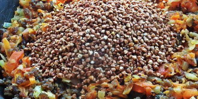 Рецепт гречки с мясом и корнеплодами