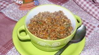 Рецепт Гречки с овощами и чесноком