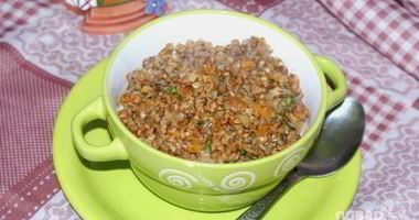 Рецепт Гречки с овощами и чесноком