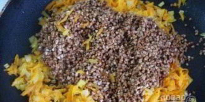 Рецепт гречки с овощами и чесноком