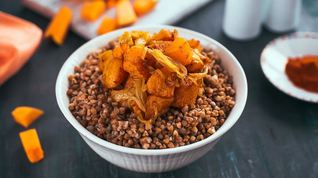 Рецепт Гречки с печеной тыквой