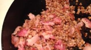 Рецепт Гречки с салом и луком