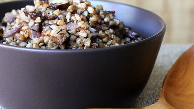 Рецепт гречки с шампиньонами