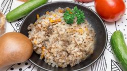 Рецепт Гречки с тушенкой в кастрюле