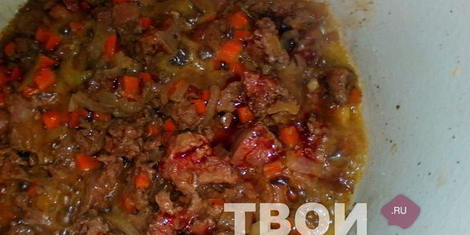 Рецепт гречки в казане с печенью