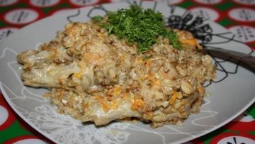 Рецепт Гречневой каши с курицей в мультиварке