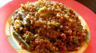 Рецепт Гречневой каши с сыром и овощами