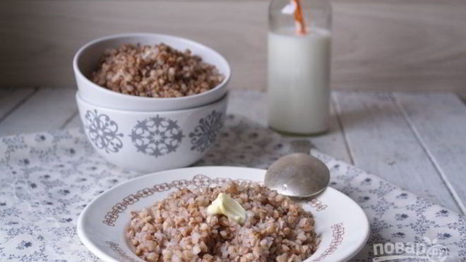 Рецепт гречневой каши вязкой на воде