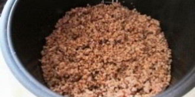 Рецепт каши гречневой с говядиной