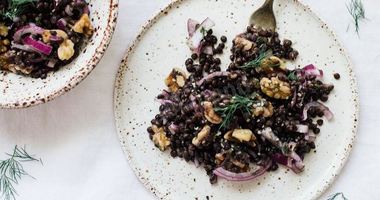 Рецепт Каши из черной чечевицы