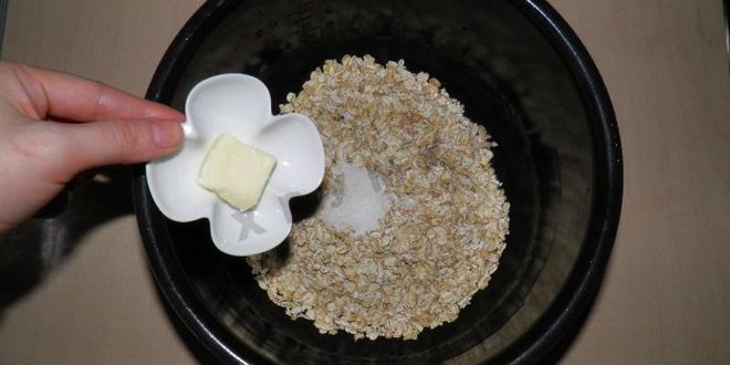 Рецепт каши овсяной в мультиварке на молоке