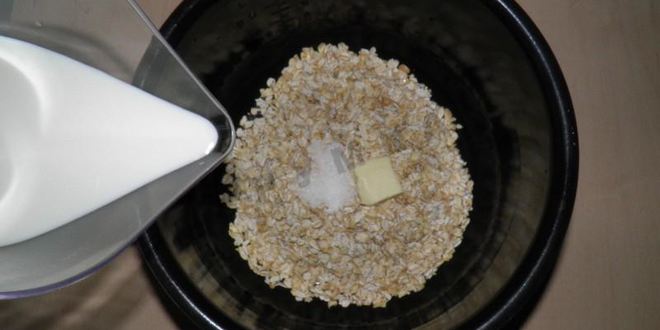 Рецепт каши овсяной в мультиварке на молоке