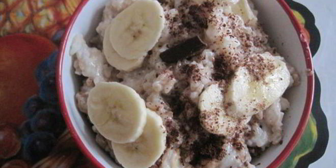 Рецепт Каши рисовой Шоколадно-банановое наслаждение