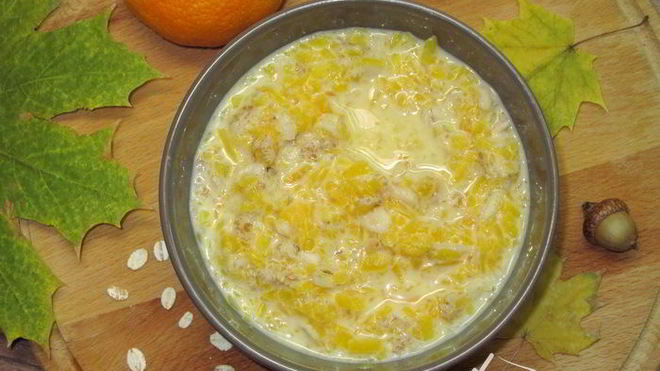 Рецепт каши тыквенной с овсянкой