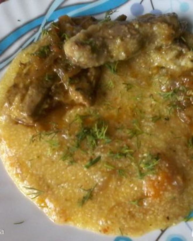 Рецепт каши кукурузной с мясом и овощами