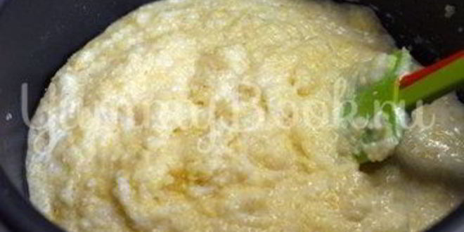 Рецепт кукурузной каши на молоке в мультиварке