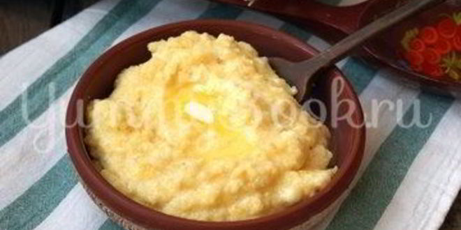 Рецепт кукурузной каши на молоке в мультиварке