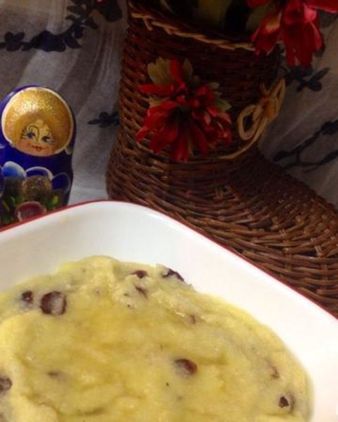 Рецепт кукурузной каши с клюквой
