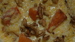 Рецепт Кукурузной каши с тыквой и грецкими орехами