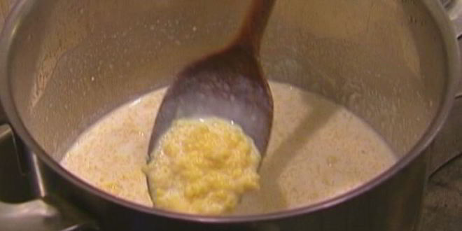 Рецепт кукурузной каши с тыквой и грецкими орехами